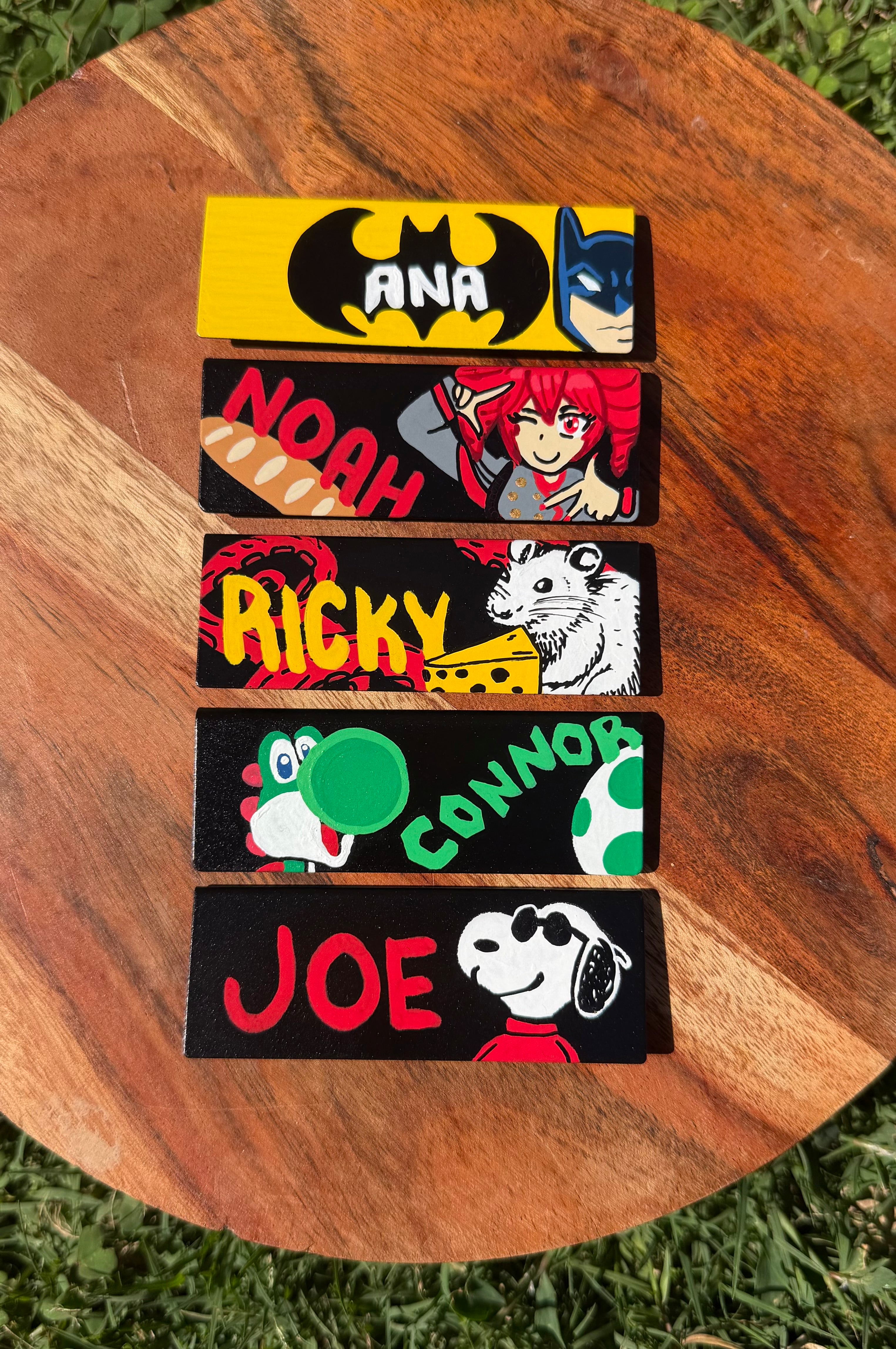 Custom Painted Starbucks Name Tag