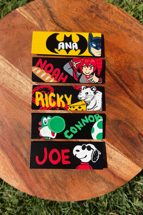 Custom Painted Starbucks Name Tag