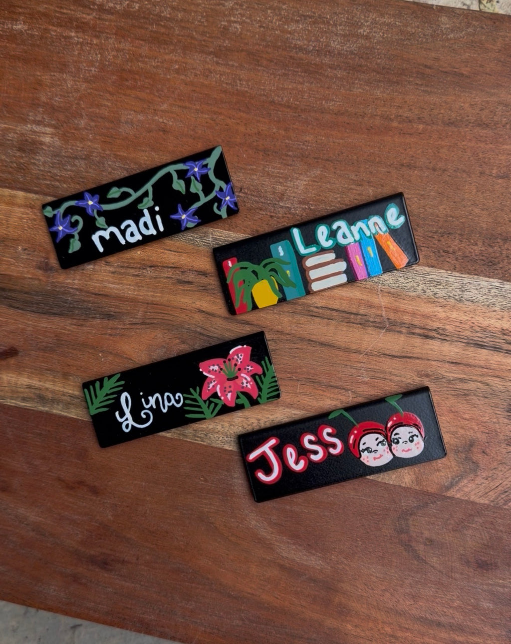 Custom Painted Starbucks Name Tag