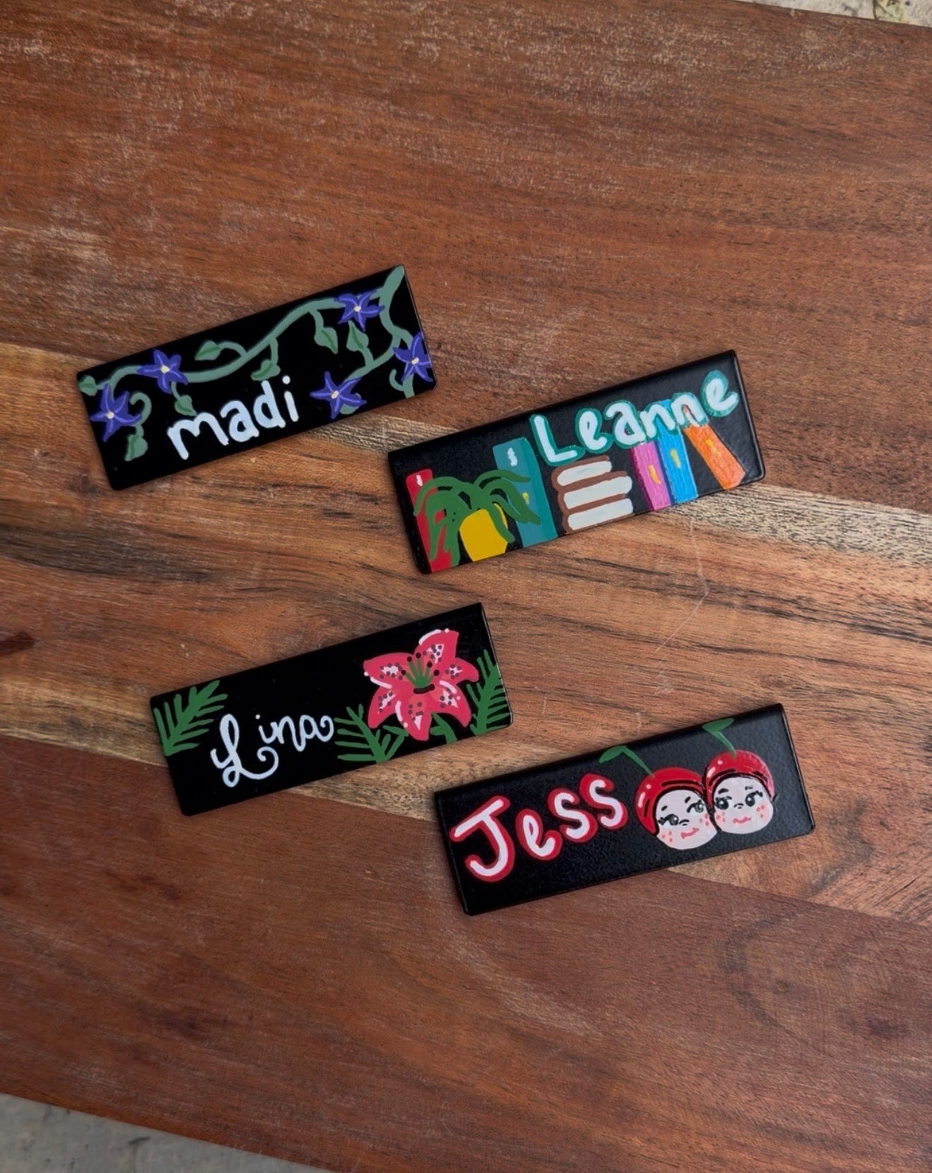 Custom Painted Starbucks Name Tag